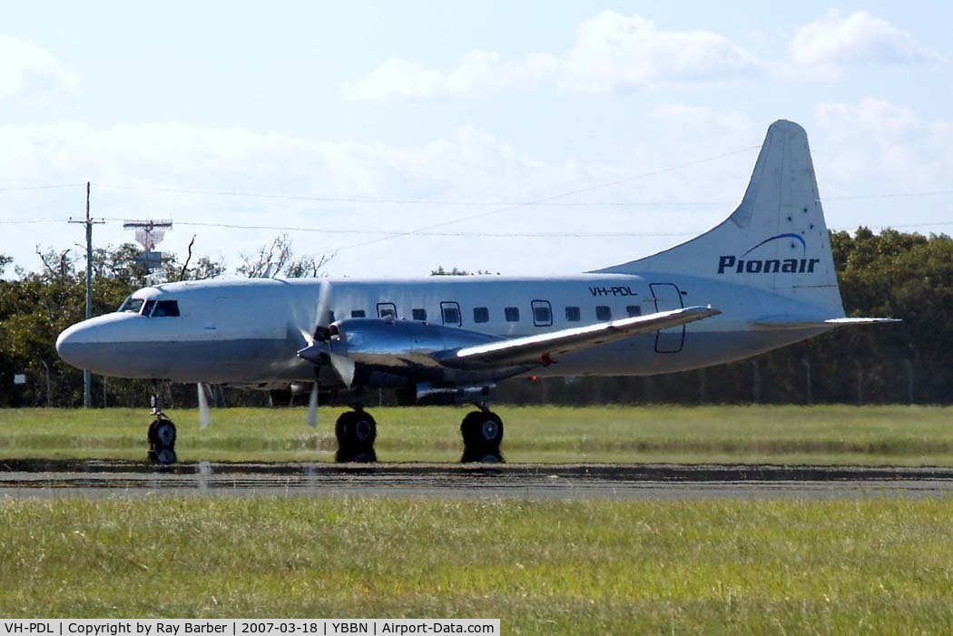 VH-PDL, 1953 Convair 580 C/N 137, Convair 580 [137] (Pionair Australia) Brisbane-International~VH 18/03/2007