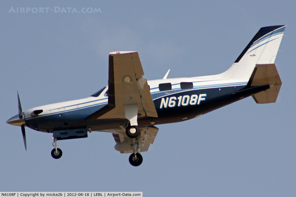 N6108F, 2011 Piper PA-46-500TP Malibu Meridian C/N 4697450, Landing
