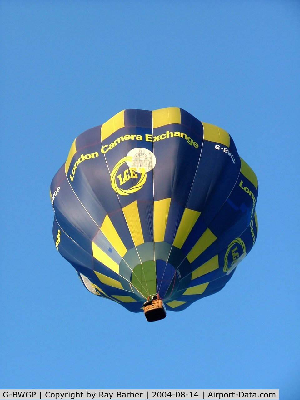 G-BWGP, 1995 Cameron Balloons C-80 C/N 3631, Cameron C-80 Concept HAFB [3631] Ashton Court~ G 14/08/2004