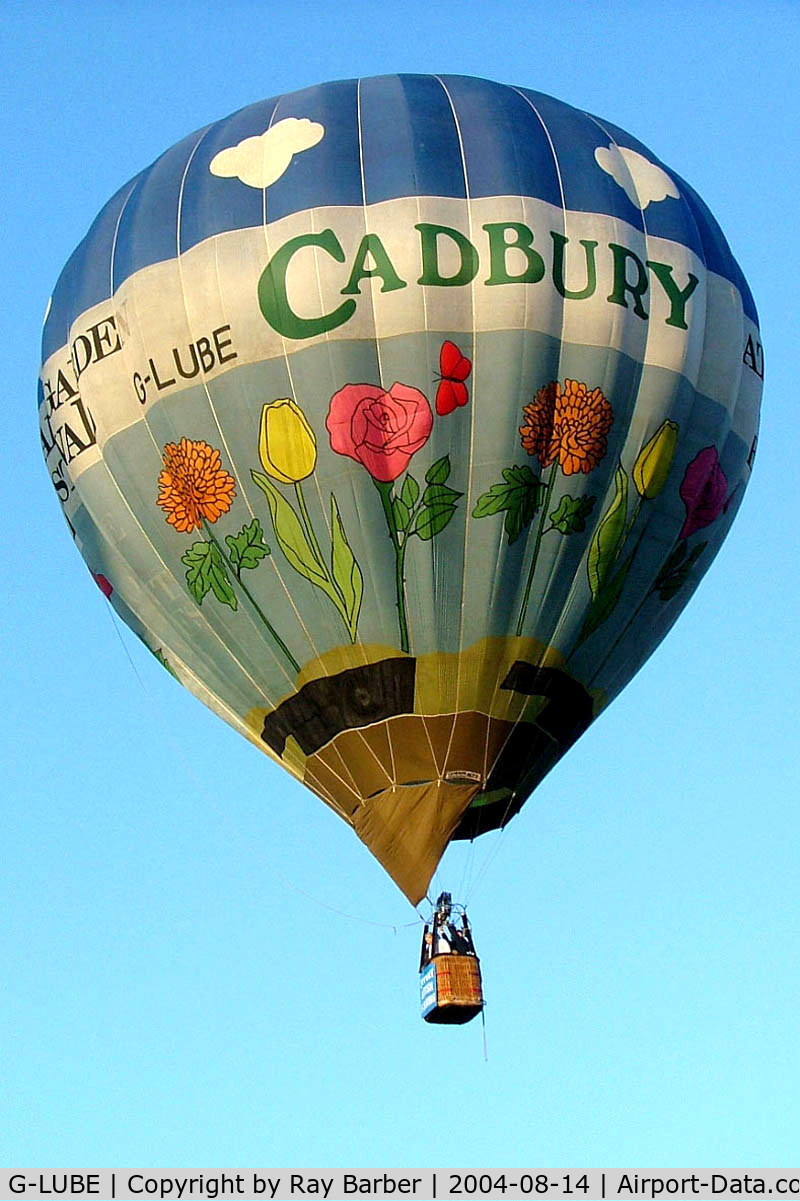 G-LUBE, 1985 Cameron Balloons N-77 C/N 1127, Cameron N-77 HAFB [1127] Ashton Court~G 14/08/2004