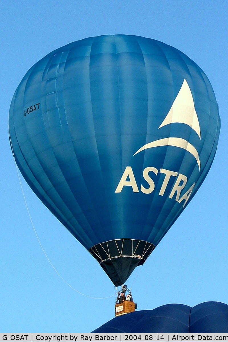 G-OSAT, 2004 Cameron Balloons Z-105 C/N 10564, Cameron Z-105 HAFB [10564] Ashton Court~G 14/08/2004