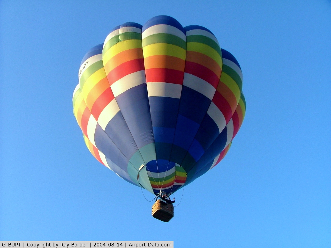G-BUPT, 1993 Cameron Balloons O-105 C/N 2960, Cameron O-105 HAFB [2960] Ashton Court~ G 14/08/2004