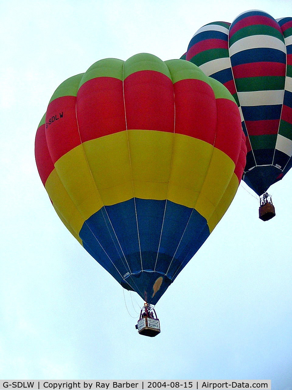 G-SDLW, 1991 Cameron Balloons O-105 C/N 2460, Cameron O-105 HAFB [2460] Ashton Court~ G 15/08/2004