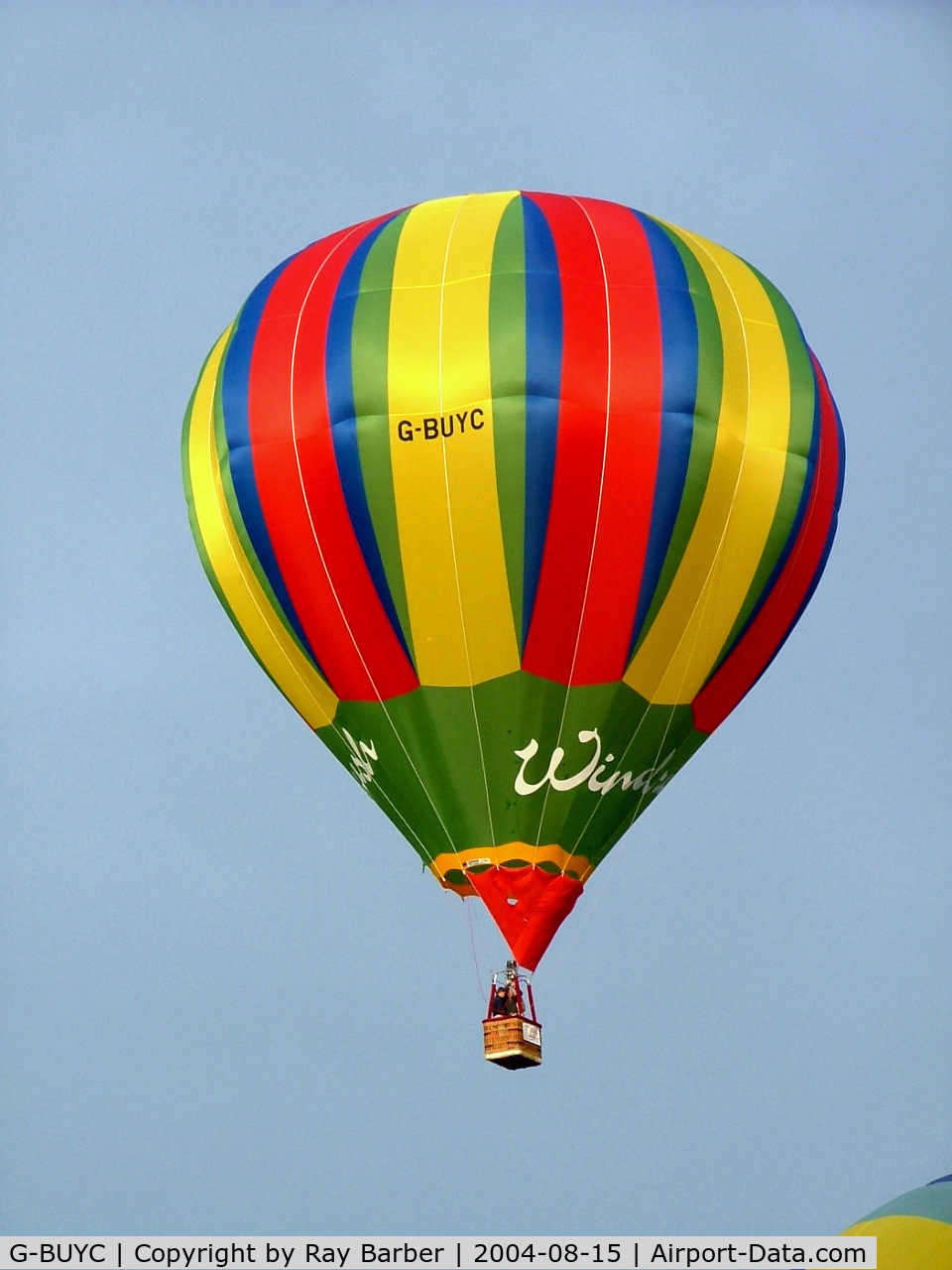 G-BUYC, 1993 Cameron Balloons C-80 C/N 3095, Cameron C-80 Concept HAFB [3095] Ashton Court~ G 15/08/2004