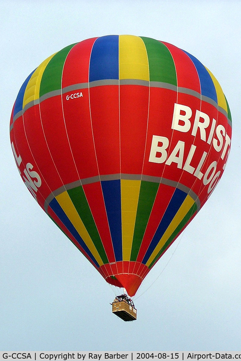 G-CCSA, 2004 Cameron Balloons Z-350 C/N 10490, Cameron Z-350 HAFB [10490] Ashton Court~ G 15/08/2004