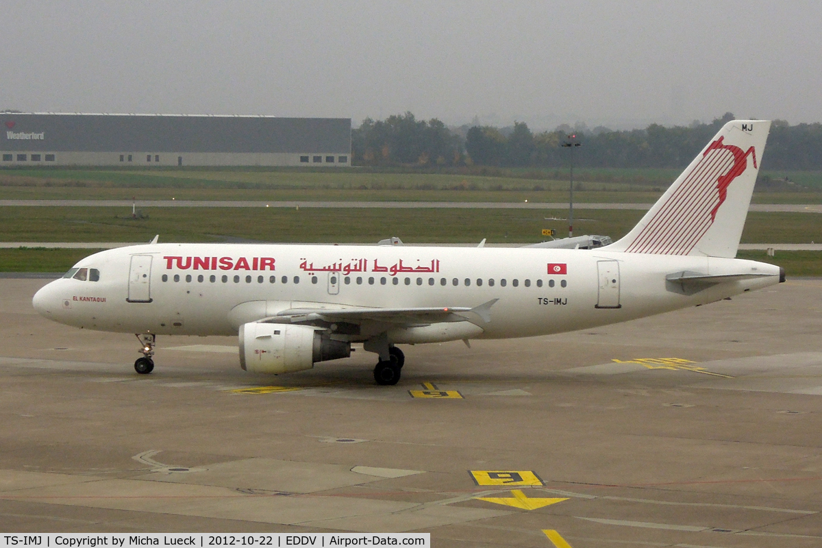 TS-IMJ, 1998 Airbus A319-114 C/N 869, At Hanover