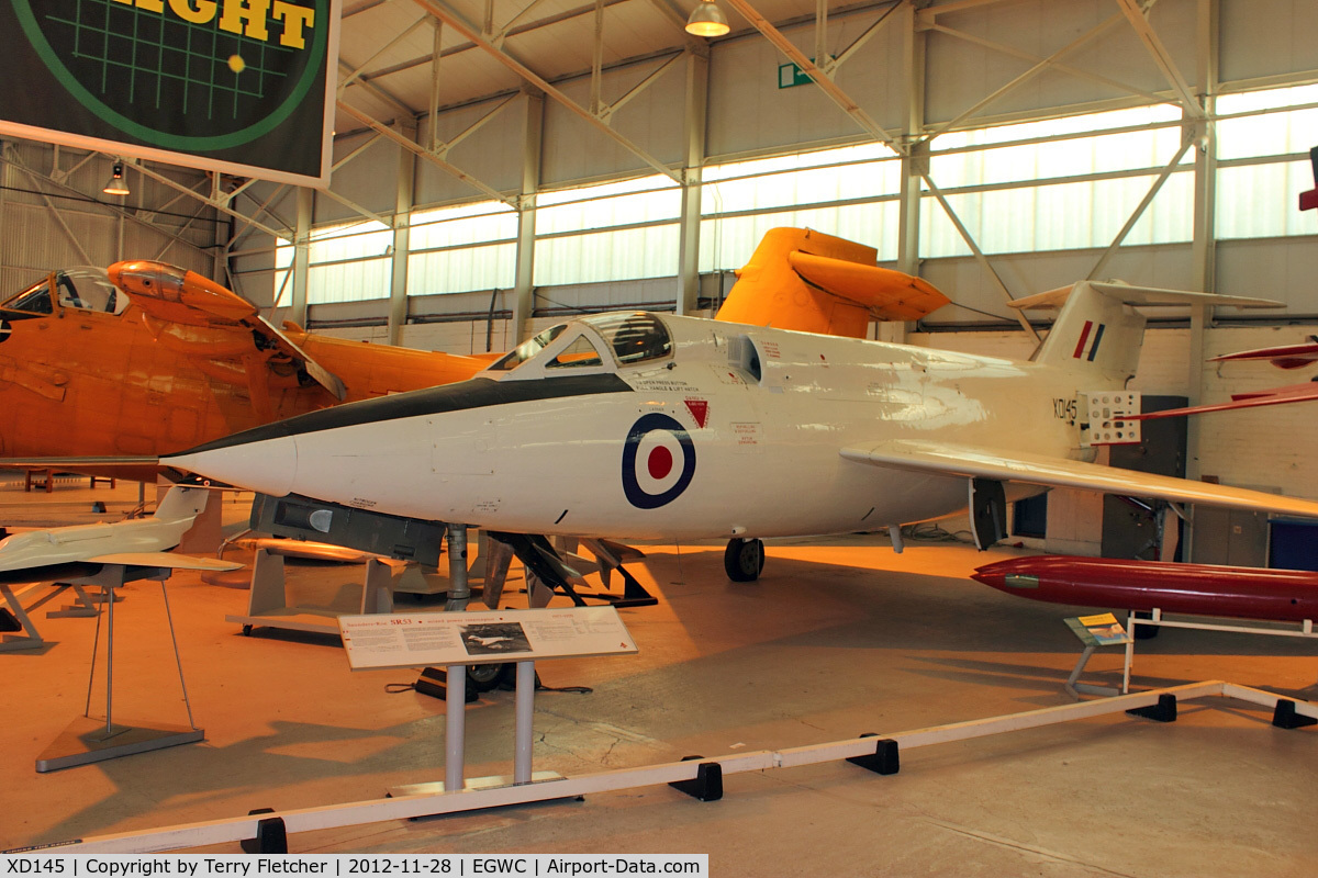 XD145, Saunders-Roe SR53 C/N Not found XD145, Saunders - Roe SR53 at RAF Museum , Cosford