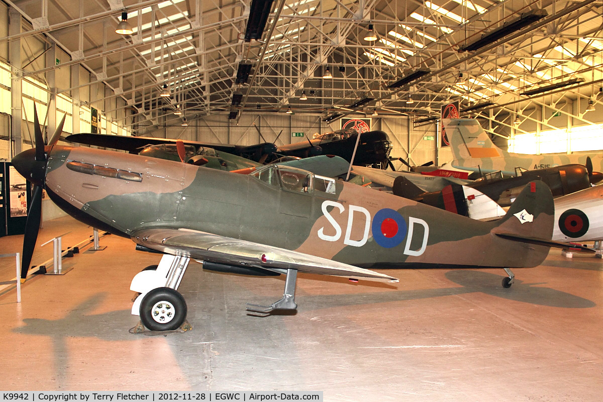 K9942, 1939 Supermarine Spitfire Mk IA C/N 6S/30225, K9942 (8383M), 1939 Supermarine 300 Spitfire 1a, c/n: 6S/30225