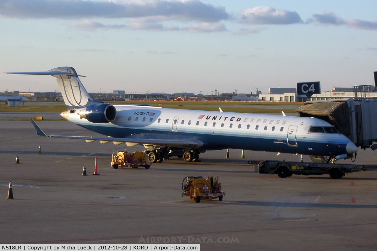 N518LR, 2006 Bombardier CRJ-700 (CL-600-2C10) Regional Jet C/N 10259, At O'Hare