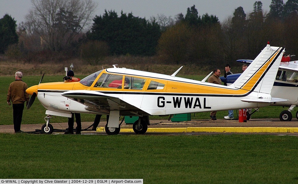 G-WWAL, 1968 Piper PA-28R-180 Cherokee Arrow C/N 28R-30461, Ex: N4612J > G-AZSH > G-WWAL - Was in private hands as G-AZSH, currently with, White Waltham Airfield Ltd, since October 1998 as G-WWAL