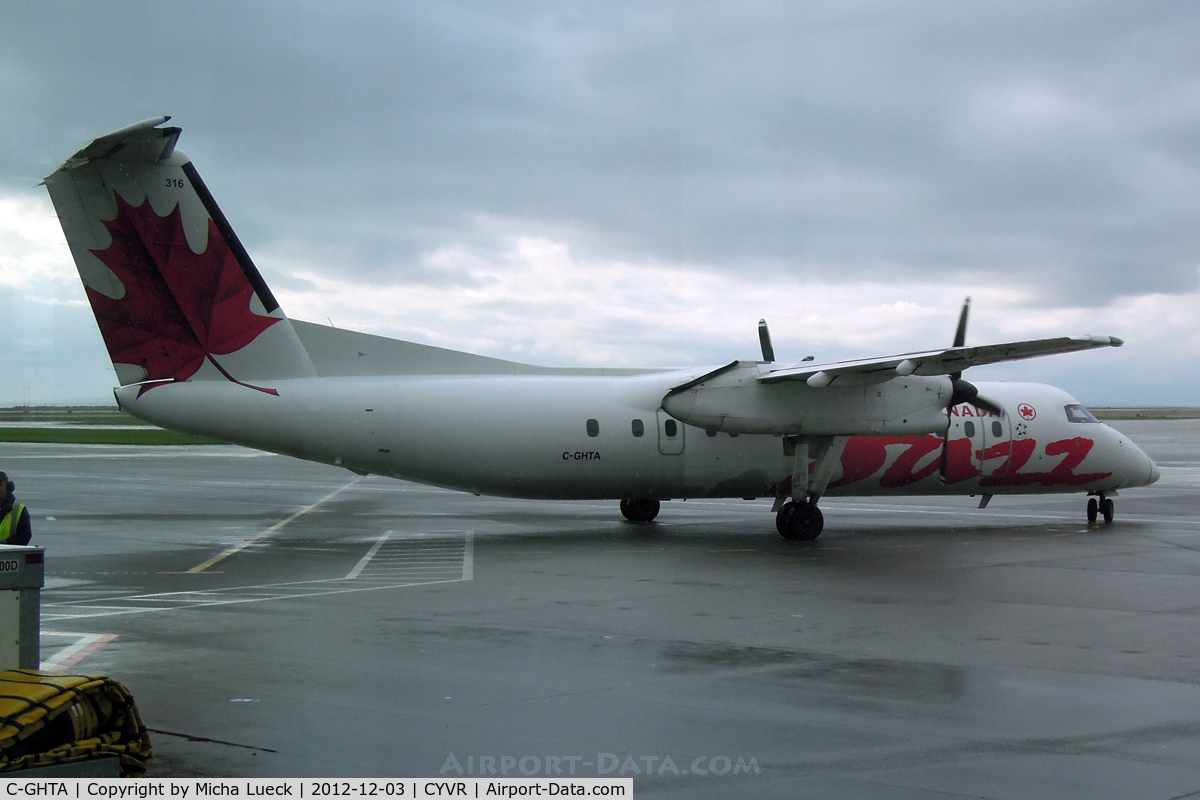 C-GHTA, 1989 De Havilland Canada DHC-8-301 Dash 8 C/N 198, At Vancouver