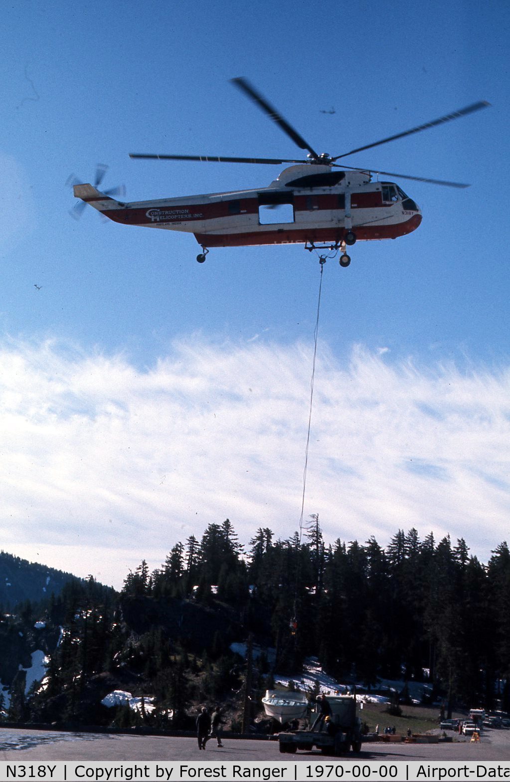 N318Y, 1962 Sikorsky S-61A C/N 61094, Taken in the Diamond Lake, Oregon area