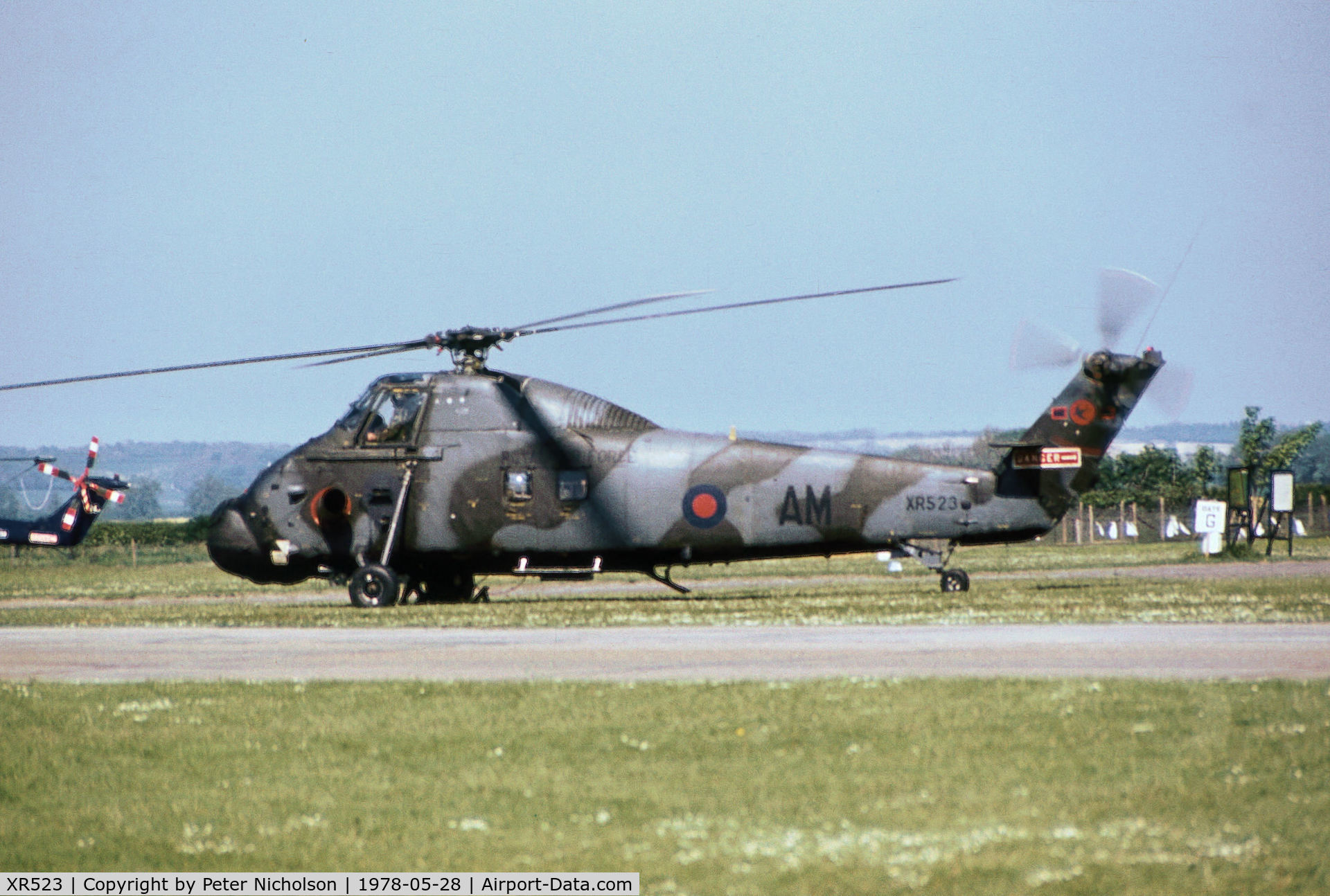 XR523, 1964 Westland Wessex HC.2 C/N WA145, Wessex HC.2 of 72 Squadron on display at the 1978 Bassingbourn Airshow.