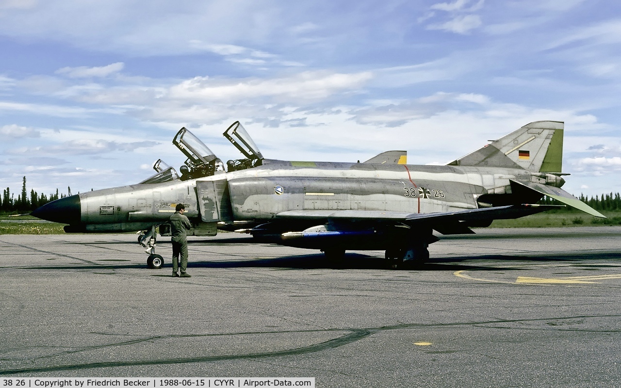 38 26, 1972 McDonnell Douglas F-4F Phantom II C/N 4681, last chance at CFB Goose Bay