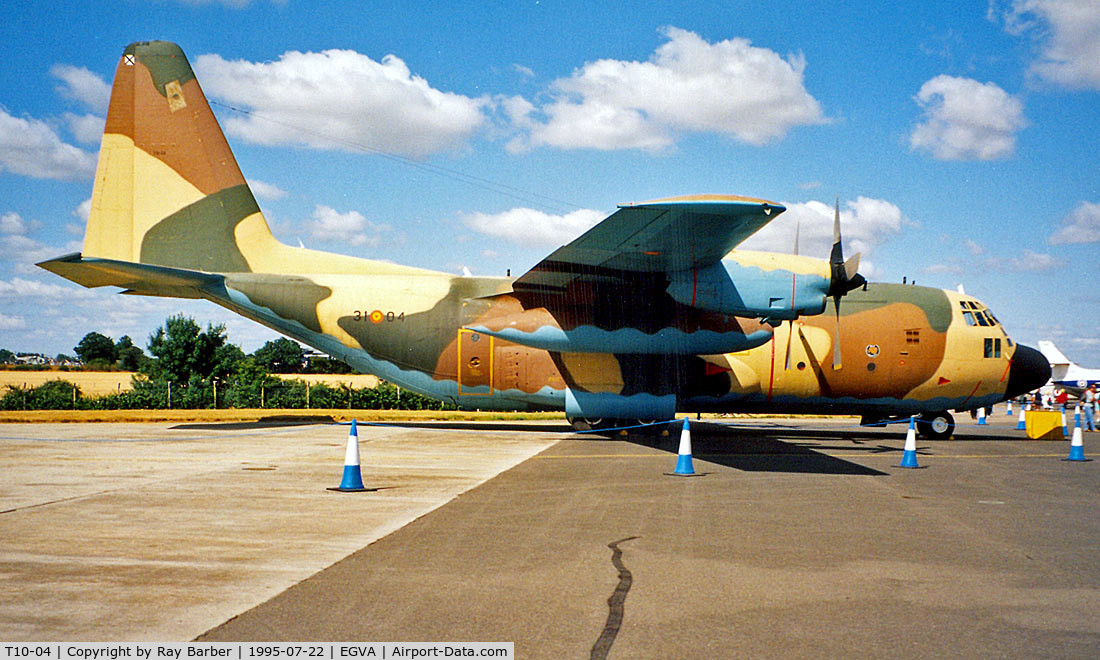 T10-04, Lockheed C-130H Hercules C/N 382-4534, Lockheed C-130H Hercules [4534] (Spanish AF) RAF Fairford~G 22/07/1995.