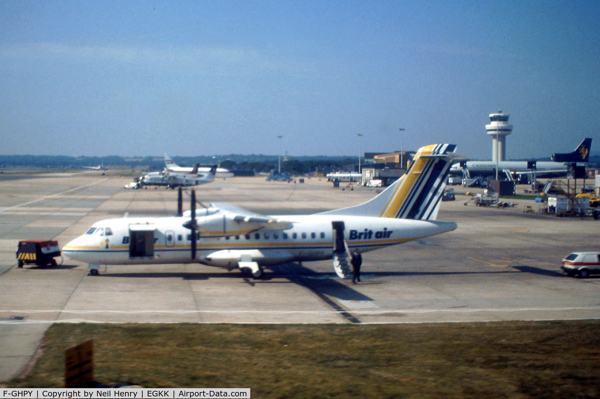 F-GHPY, 1991 ATR 72-201 C/N 234, Scanned from original slide taken early September 1994 at London Gatwick Airport