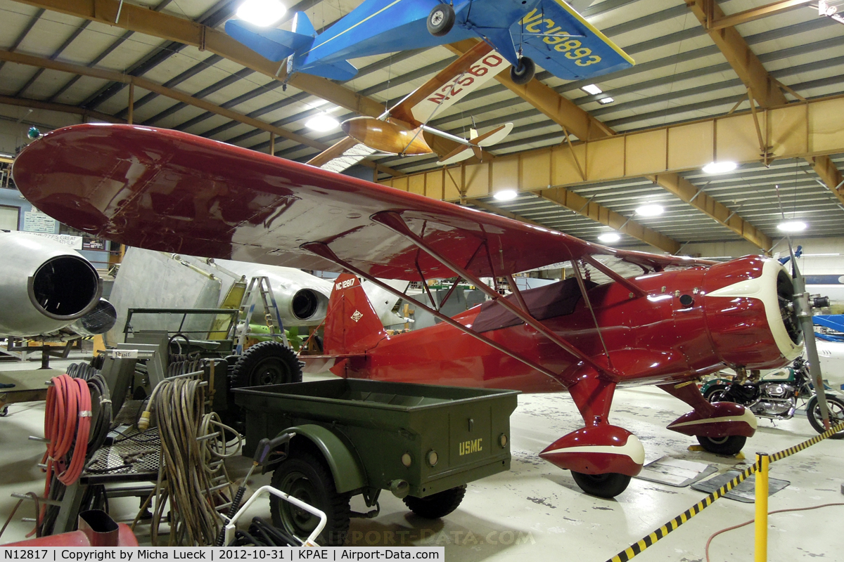 N12817, Stinson Model O C/N 10, At the Museum of Flight Restoration Center, Everett