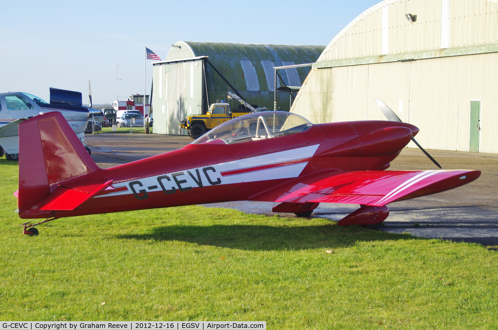 G-CEVC, 2007 Vans RV-4 C/N 2726, Parked in the sun.
