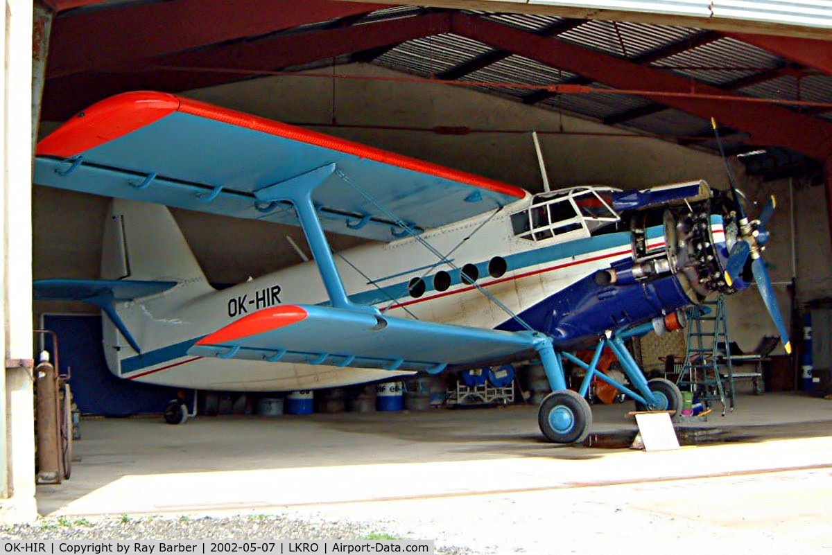 OK-HIR, 1977 Antonov An-2TP C/N 1G176-39, Antonov An-2TP [1G176-39] (Aeroklub Roudnice) Roudnice~OK 07/05/2002