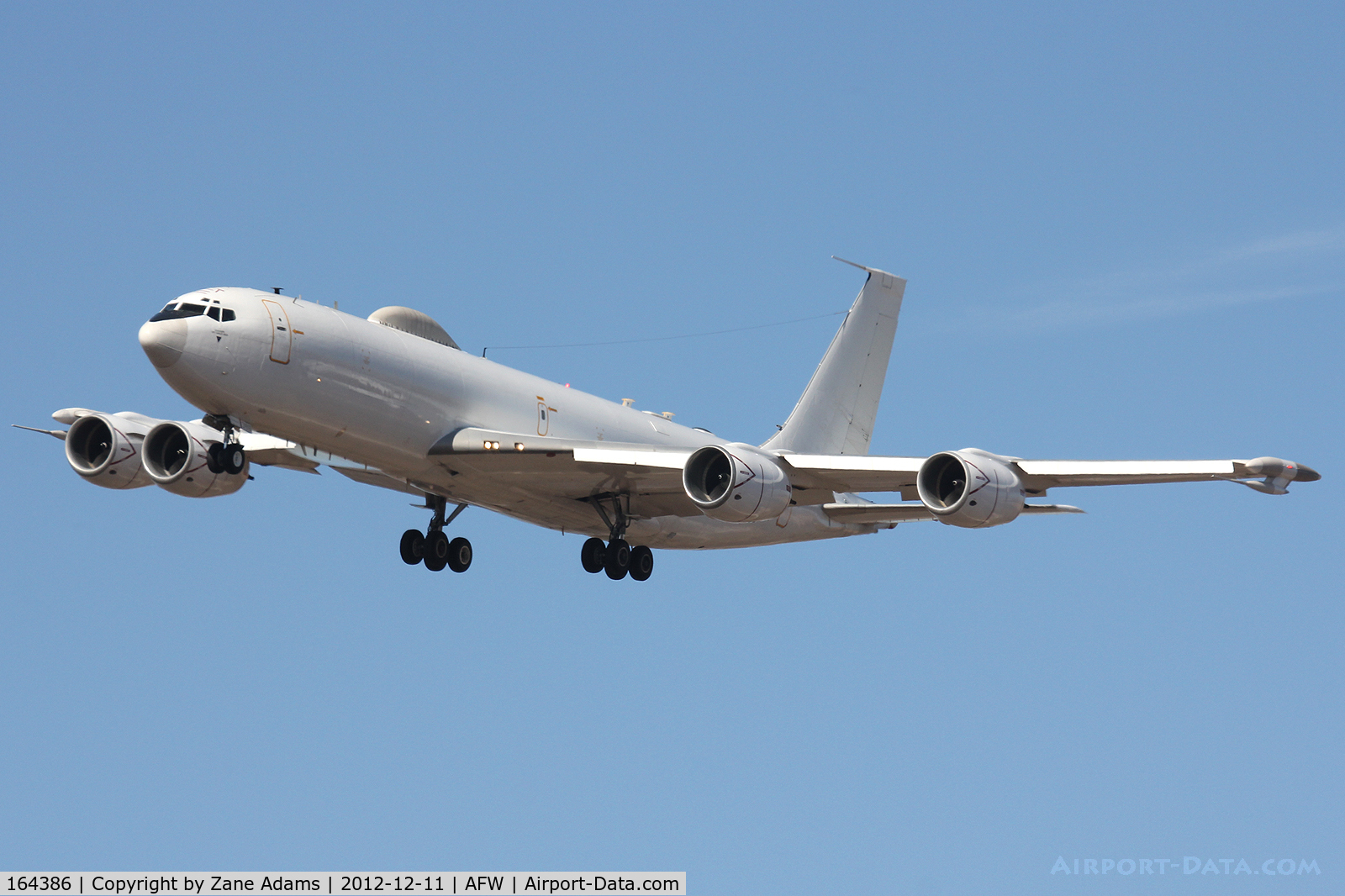 164386, 1989 Boeing E-6B Mercury C/N 23894, US Navy E-6B doing touch and goes at Alliance Airport - Fort Worth, TX