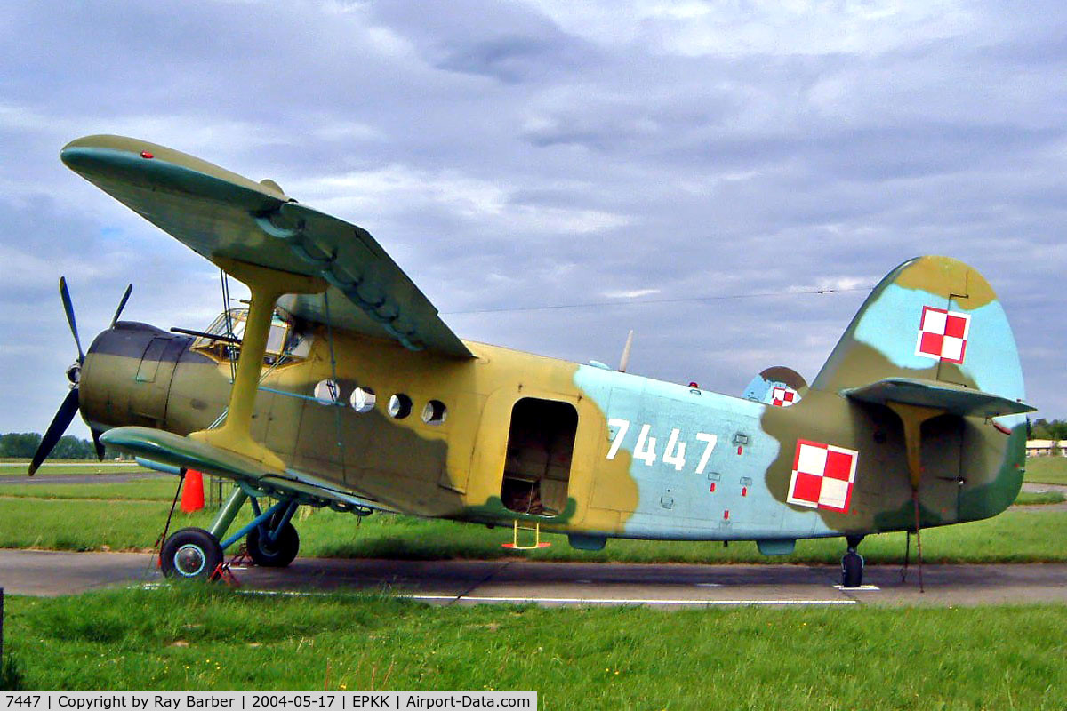 7447, Antonov An-2 C/N 1G74-47, Antonov An-2T [1G74-47] (Polish AF) Cracow - Balice {John Paul II International}~SP 17/05/2004
