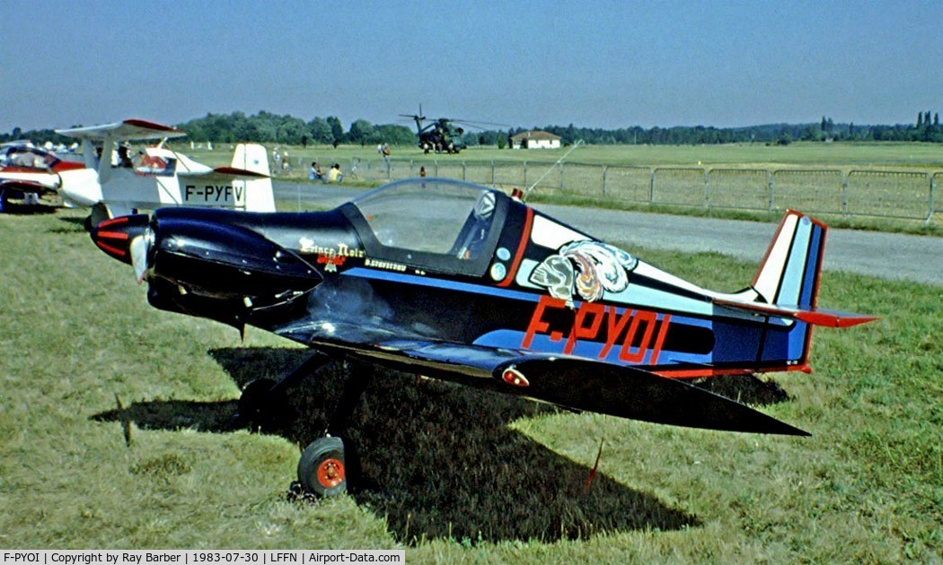 F-PYOI, Brugger MB-2 Colibri C/N 180, Brugger MB.2 Colibri [180] Brienne-Le-Chateau~F 30/07/1983. Image taken from a slide.