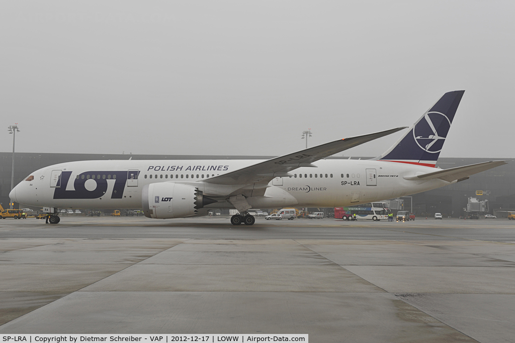 SP-LRA, 2012 Boeing 787-8 Dreamliner C/N 35938, LOT Boeing 787-8 - first visit at Vienna