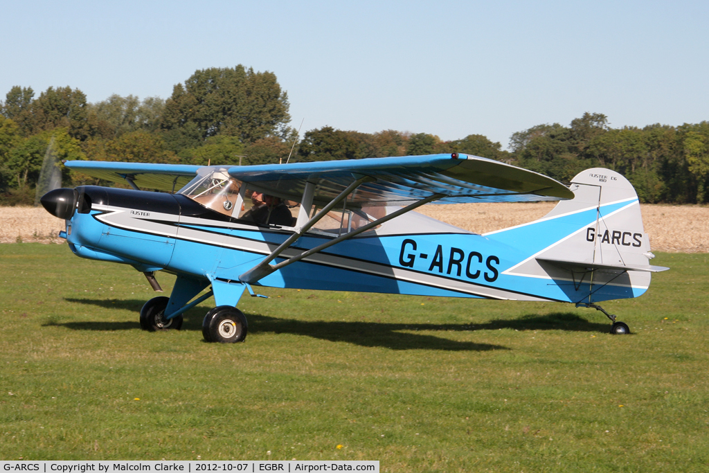 G-ARCS, 1960 Auster D6-180 C/N 3703, Auster D6-180 G-ARCS, Hibernation Fly-In, The Real Aeroplane Club, Breighton Airfield, October 2012.