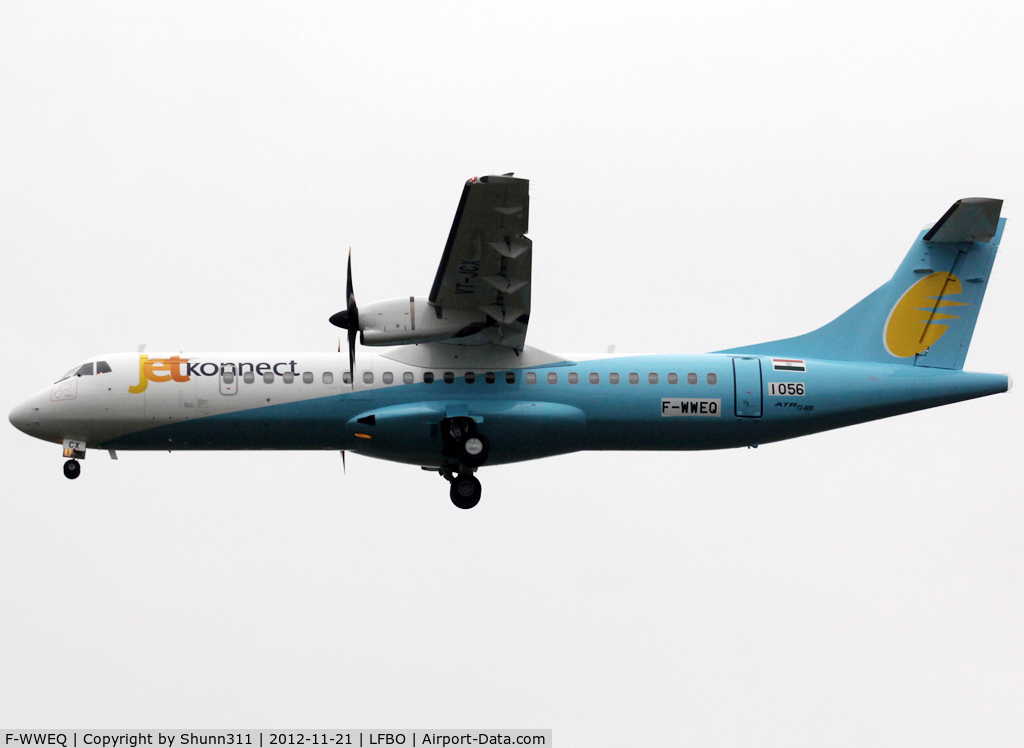 F-WWEQ, 2012 ATR 72-600 (72-212A) C/N 1056, C/n 1056 - To be VT-JCX