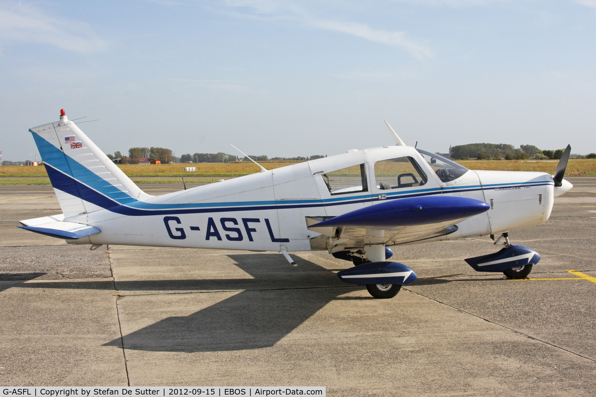 G-ASFL, 1963 Piper PA-28-180 Cherokee C/N 28-1170, Apron 3.