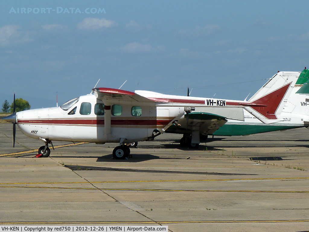 VH-KEN, 1971 Cessna 337F Super Skymaster C/N 33701326, VH-KEN parked at Essendon.