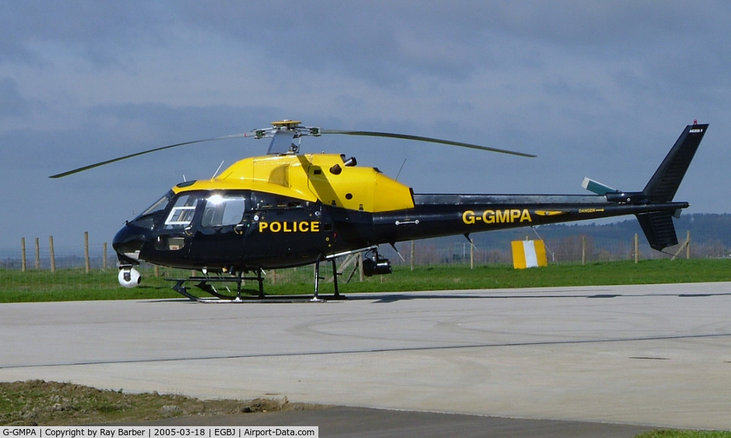 G-GMPA, 1989 Aerospatiale AS-355F-2 Ecureuil 2 C/N 5409, Aerospatiale AS.355F2 Ecureuil II [5409] Staverton~G 18/03/2005.