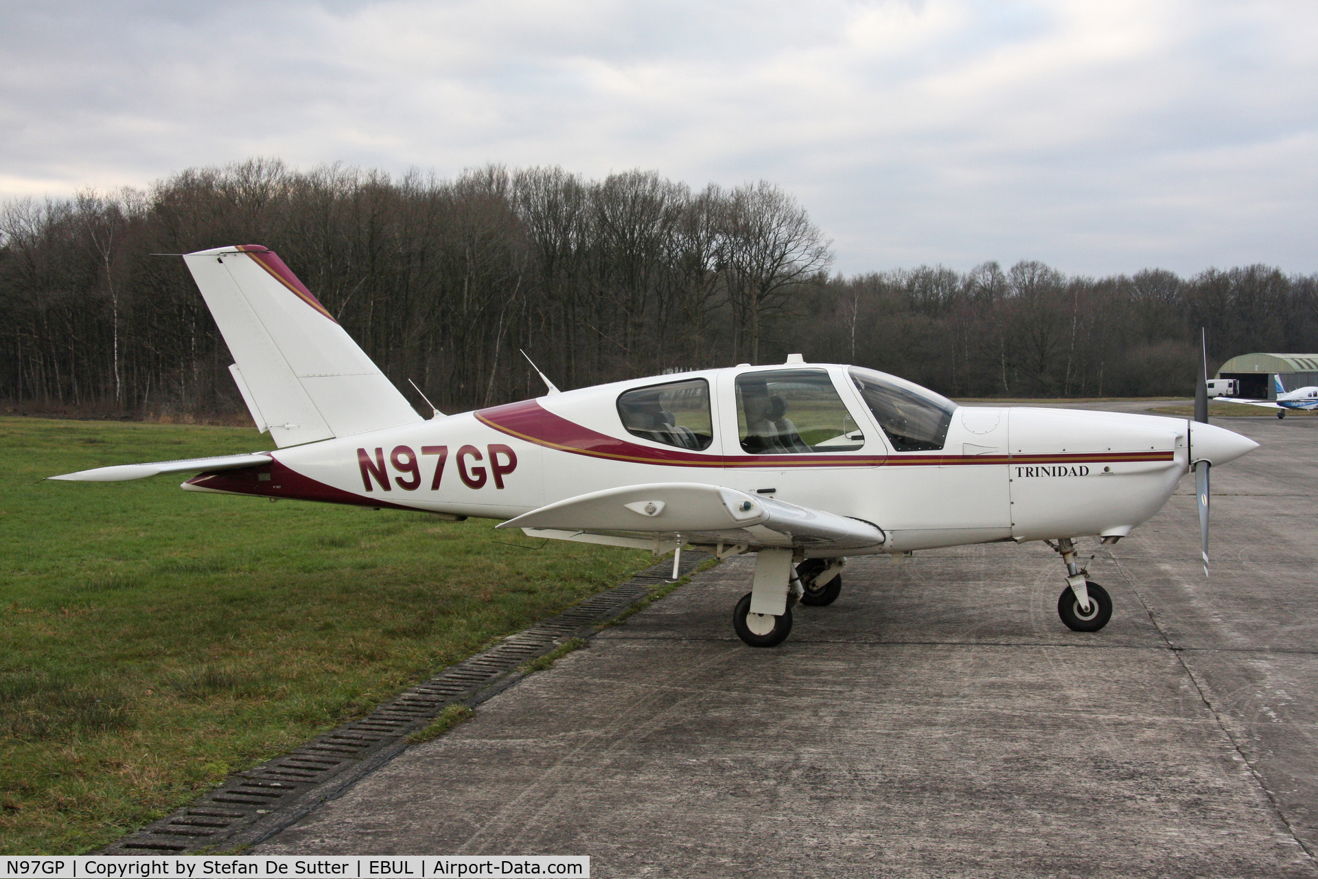 N97GP, 1998 Socata TB-20 Trinidad C/N 1837, Parked at Aeroclub Brugge.