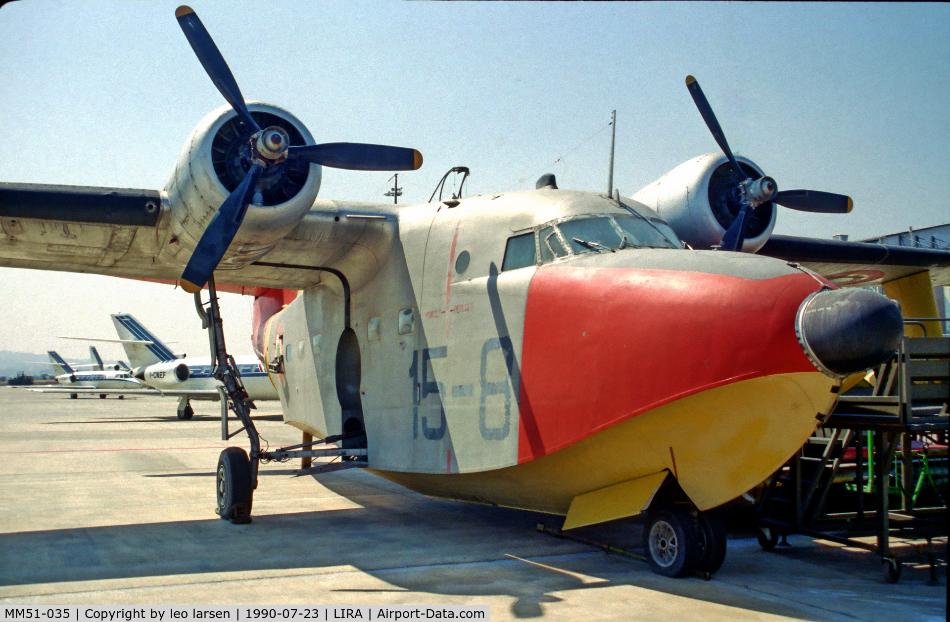 MM51-035, 1952 Grumman HU-16A Albatross C/N G-110, CIA Rome Ciampino Italy 23.7.90