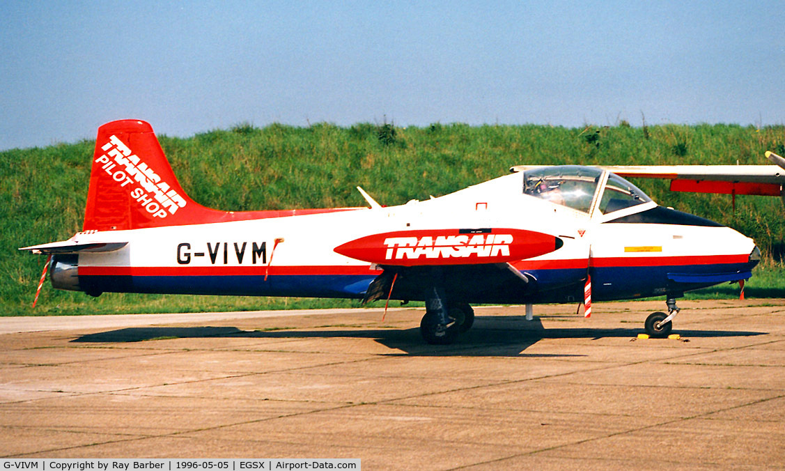 G-VIVM, 1964 BAC 84 Jet Provost T.5P C/N PAC/W/23907, BAC Jet Provost T.5P [PAC/W/23907] North Weald~G 05/05/1996