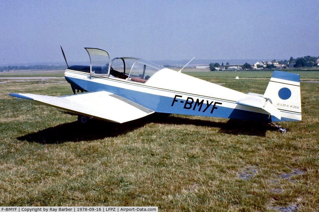 F-BMYF, 1965 Jodel (Wassmer) D-120 Paris-Nice C/N 285, Wassmer Jodel D.120A Paris-Nice [285]  St. Cyr-L Ecole~F 16/09/78. Image taken from a slide.