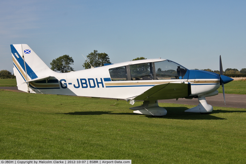 G-JBDH, 1989 Robin DR-400-180 Regent Regent C/N 1901, Robin DR-400-180 Regent. Hibernation Fly-In, The Real Aeroplane Club, Breighton Airfield, October 2012.