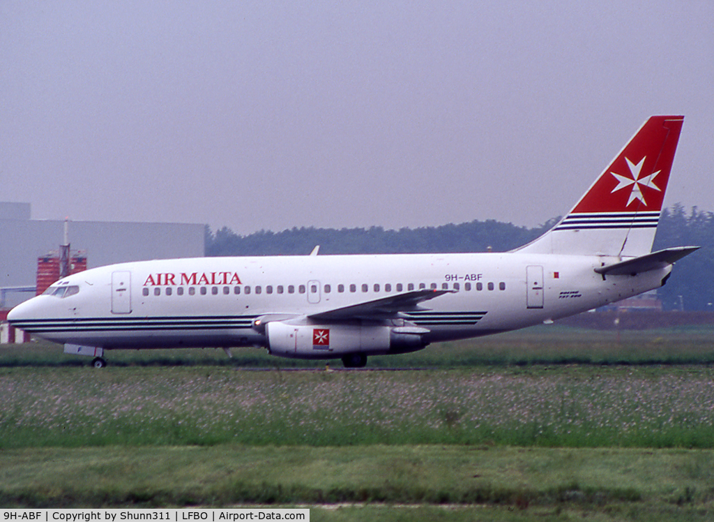 9H-ABF, 1987 Boeing 737-2Y5 C/N 23848, Taxiing to the Terminal...