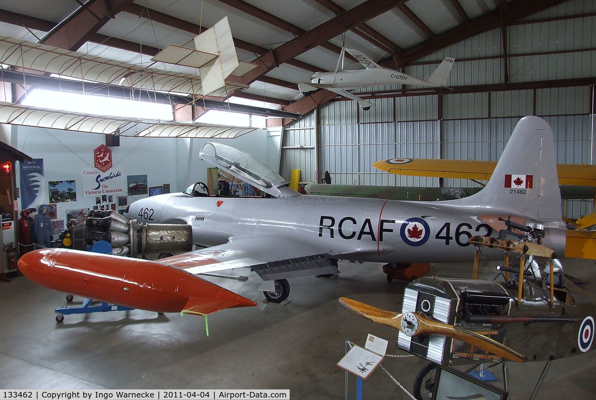 133462, Canadair CT-133 Silver Star 3 C/N T33-462, Canadair CT-133 Silver Star 3 (T-33) at the British Columbia Aviation Museum, Sidney BC