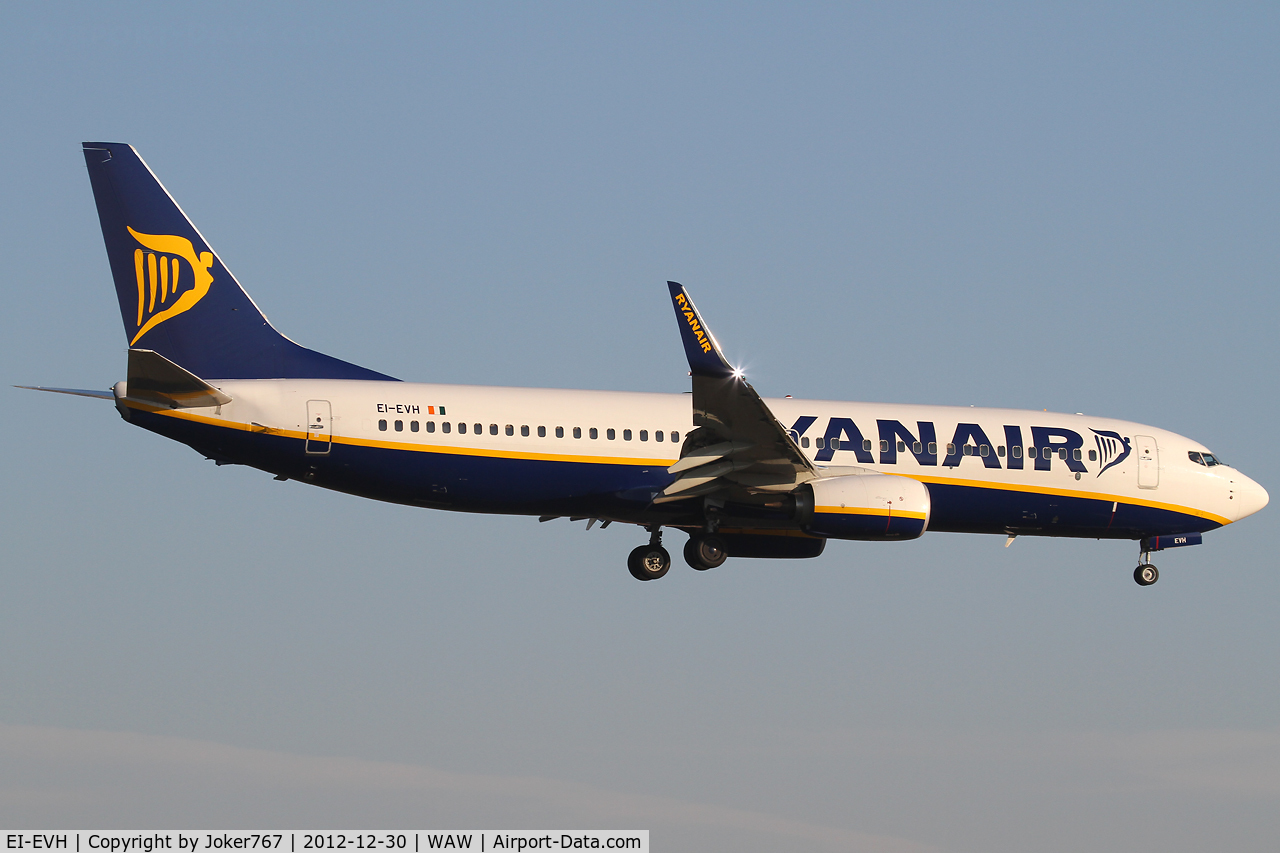 EI-EVH, 2012 Boeing 737-8AS C/N 40290, Ryanair