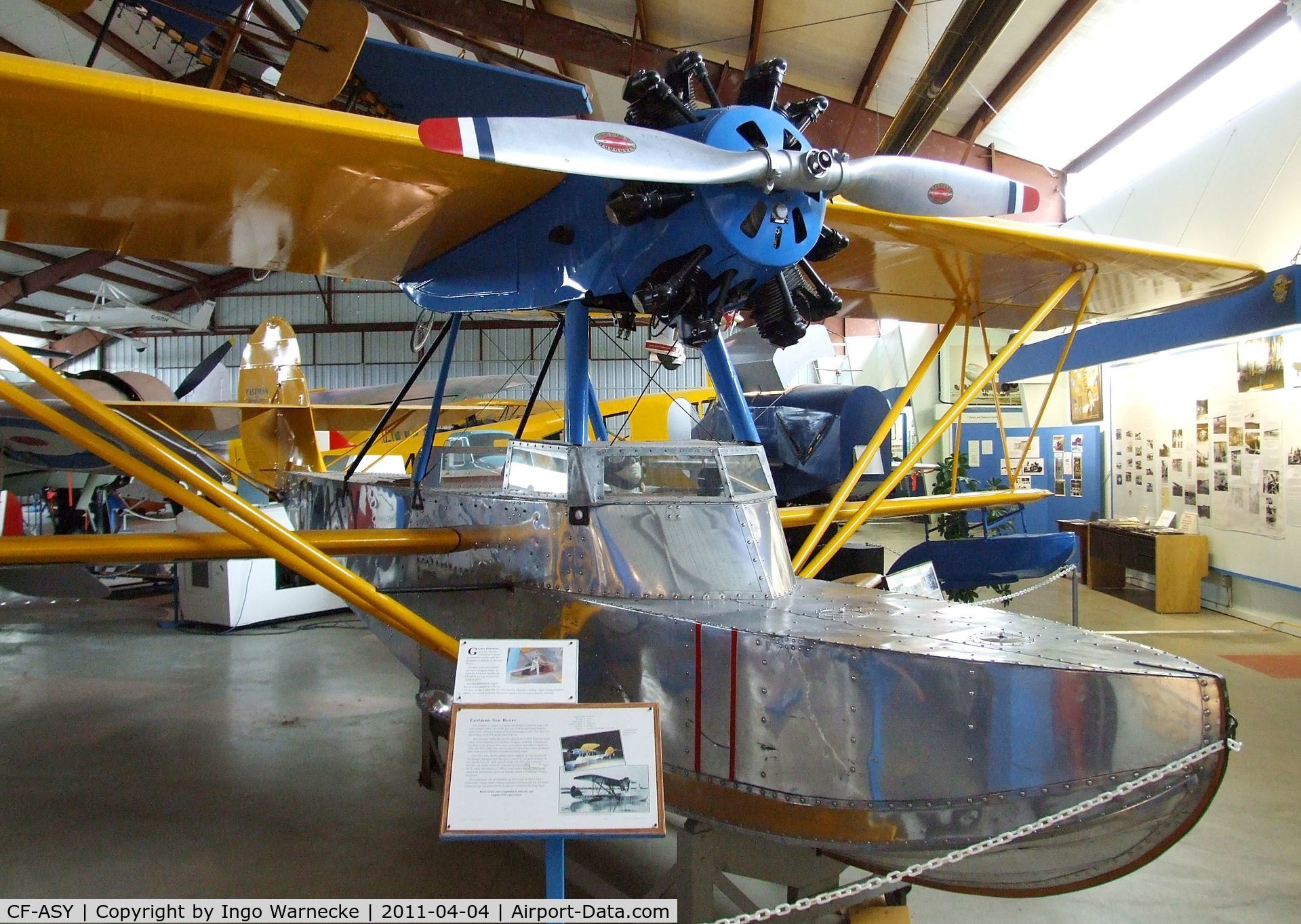 CF-ASY, Eastman E-2 Sea Rover C/N 17, Eastman E-2 Sea Rover (with parts of CF-ASW, c/n: 16) at the British Columbia Aviation Museum, Sidney BC