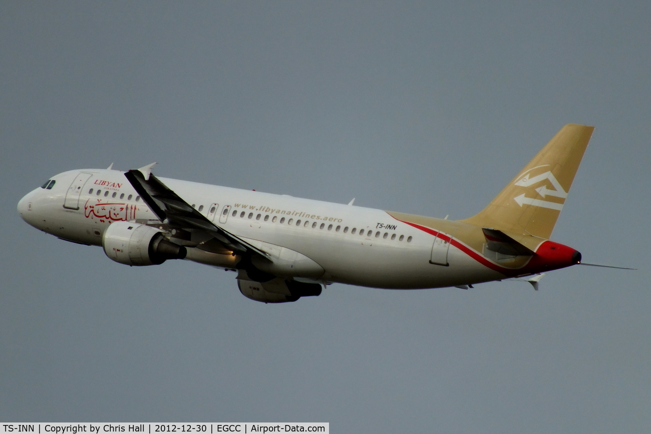 TS-INN, 1998 Airbus A320-212 C/N 793, Libyan Airlines leased from Nouvelair Tunisie
