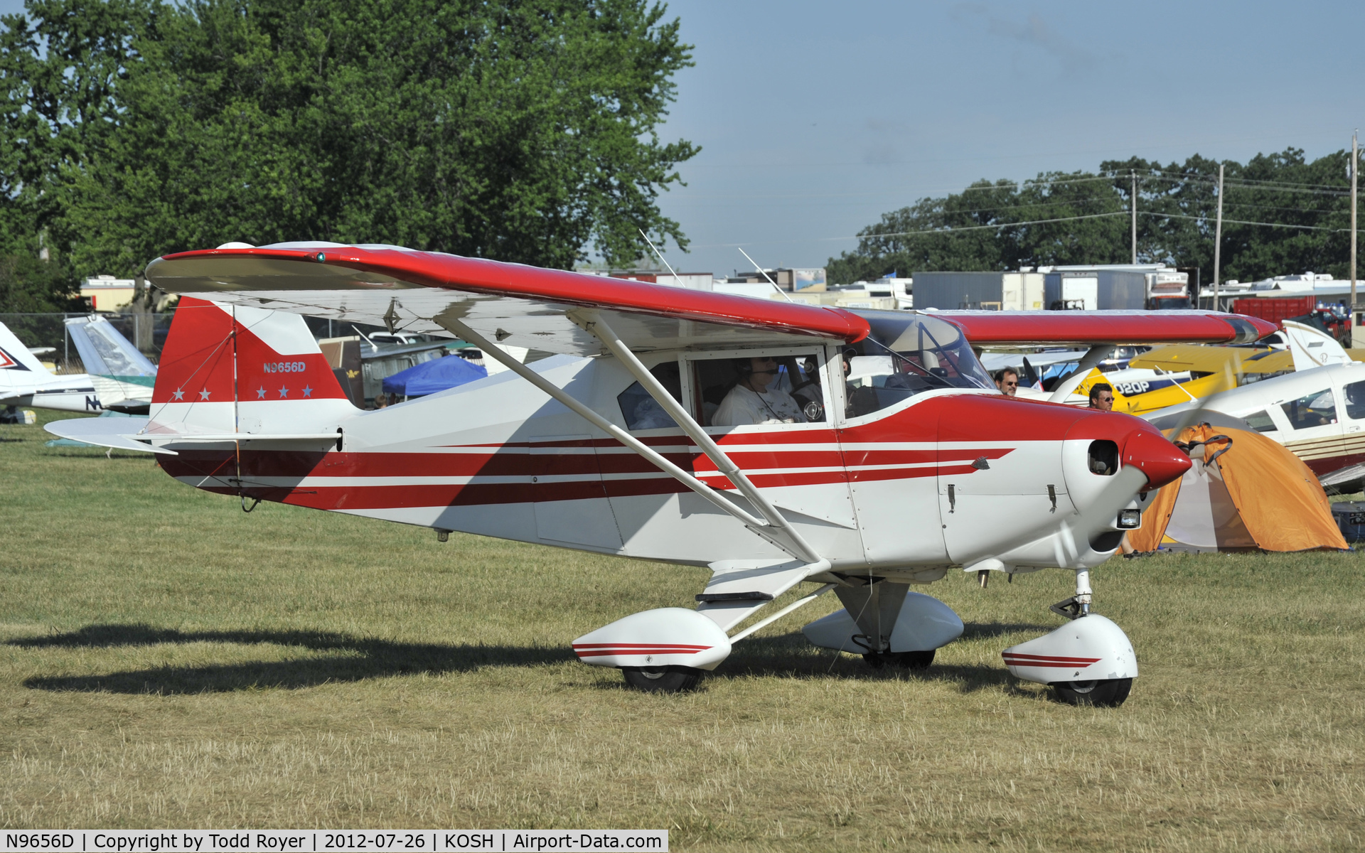 N9656D, 1959 Piper PA-22-160 Tri Pacer C/N 22-6572, Airventure 2012