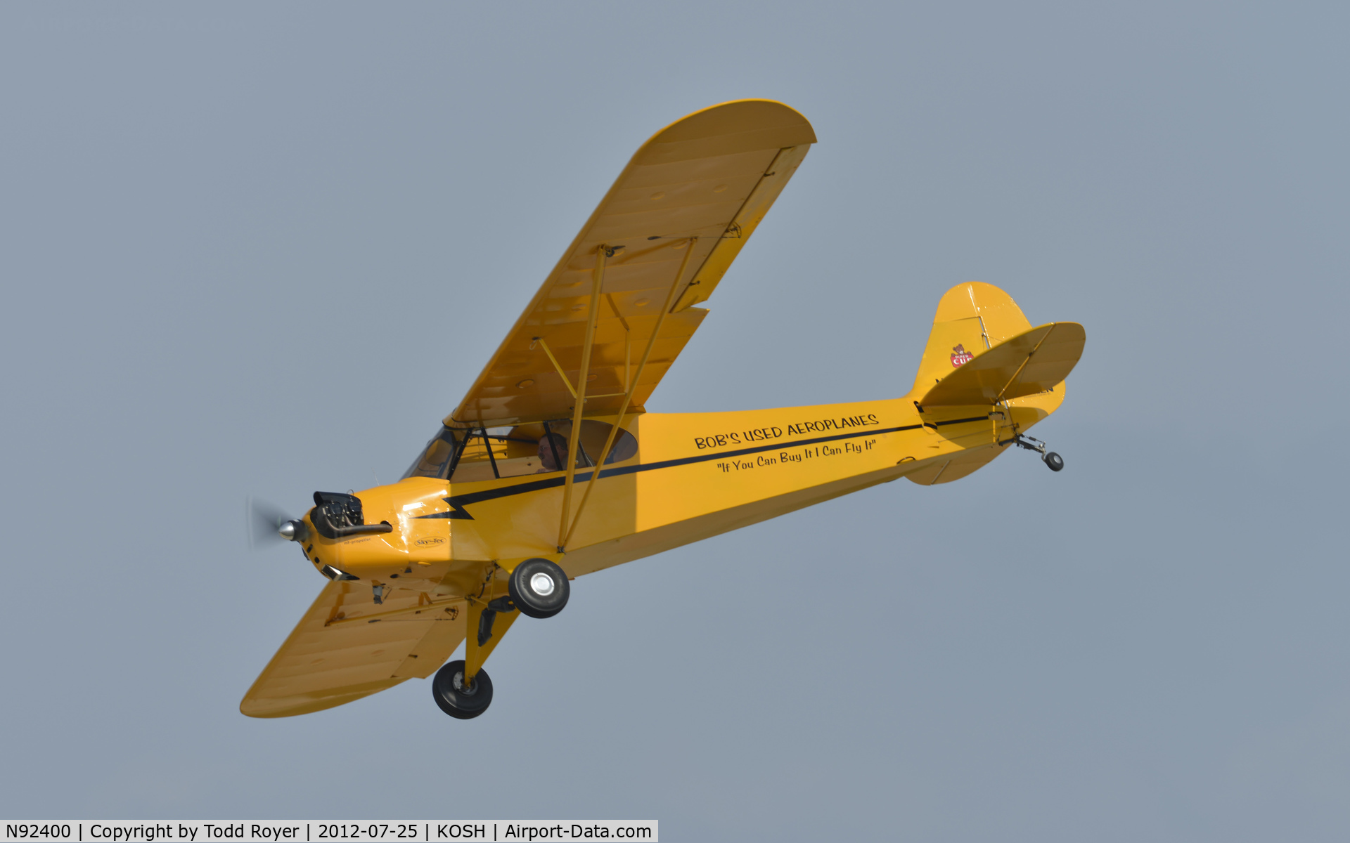 N92400, 1946 Piper J3C-65 Cub Cub C/N 16862, Airventure 2012