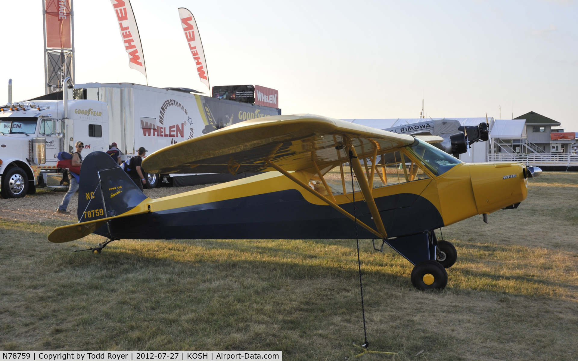 N78759, 1956 Piper PA-11 Cub Special C/N 11-1533, Airventure 2012