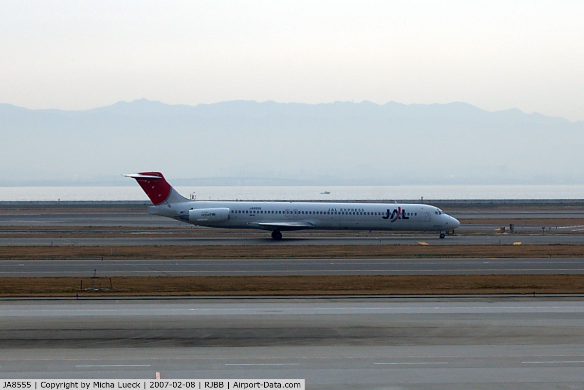 JA8555, 1993 McDonnell Douglas MD-81 (DC-9-81) C/N 53300, At Kansai