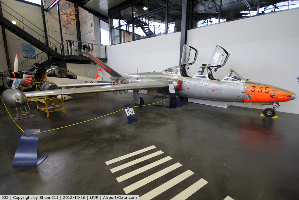 335, 1962 Fouga CM-170 Magister C/N 335, Preserved inside Angers-Marcé Museum...