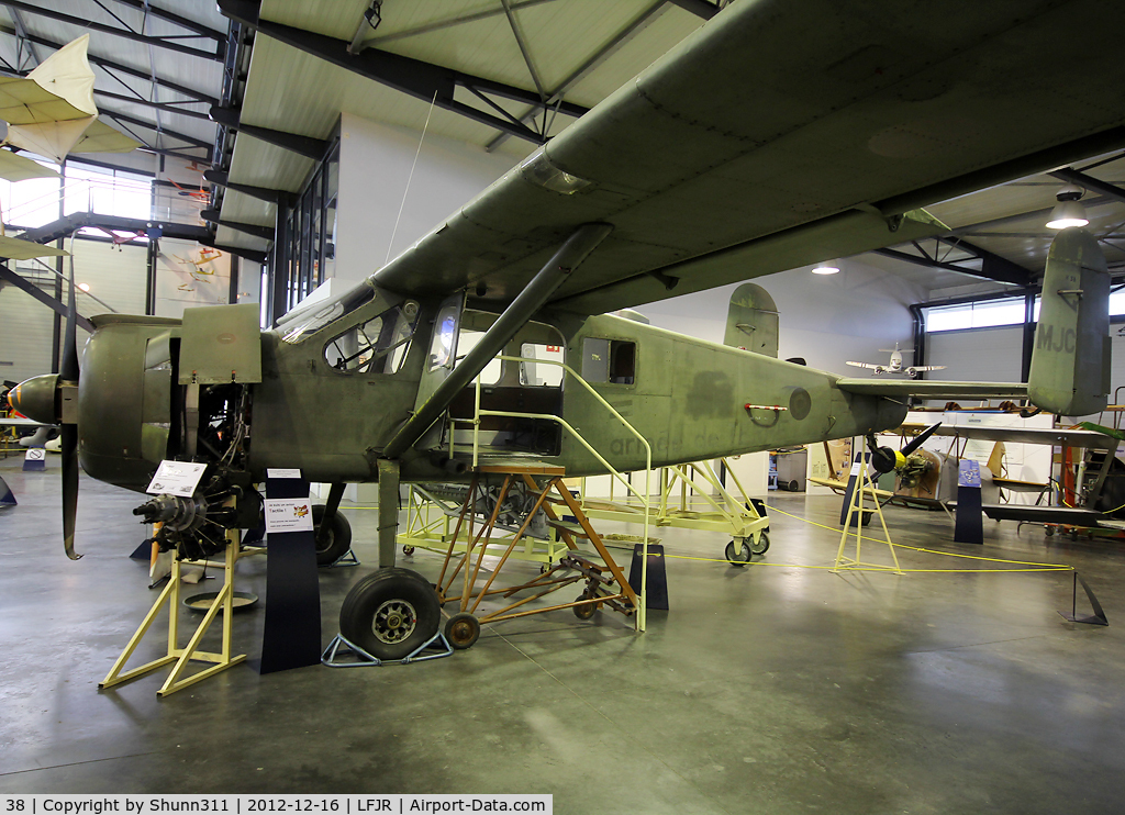 38, 1956 Max Holste MH.1521M Broussard C/N 76, Preserved inside Angers-Marcé Museum...