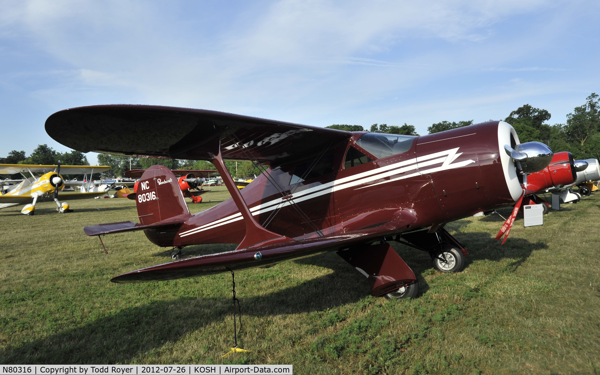 N80316, 1947 Beech G17S C/N B-15, Airventure 2012