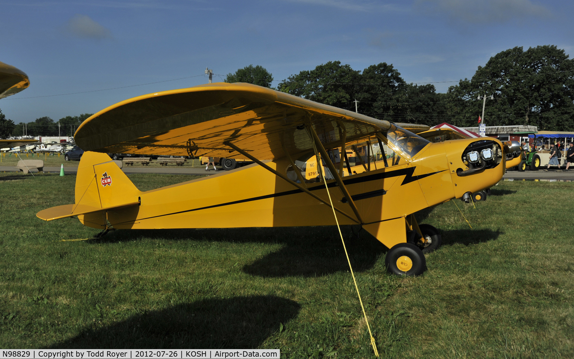 N98829, 1946 Piper J3C-65 Cub Cub C/N 19075, Airventure 2012